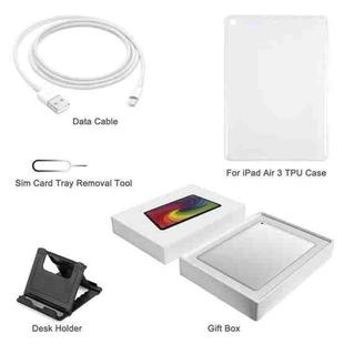 [HK Warehouse] For iPad Air 3 TPU Case + Desk Holder + Data Cable + Sim Card Tray Removal Tool Accessories + Gift Box Set