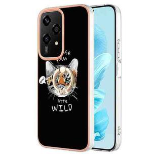 For Honor 200 Lite Global Electroplating Dual-side IMD Phone Case with Ring Holder(Natural Growth)