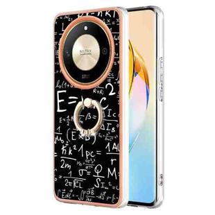 For Honor X9b Electroplating Dual-side IMD Phone Case with Ring Holder(Equation)