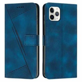 For iPhone 11 Pro Max Dream Triangle Leather Phone Case with Lanyard(Blue)