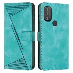 For Motorola Moto G Play 2023 / G Power 2022 Dream Triangle Leather Phone Case with Lanyard(Green)