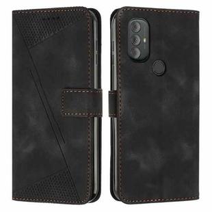 For Motorola Moto G Play 2023 / G Power 2022 Dream Triangle Leather Phone Case with Lanyard(Black)