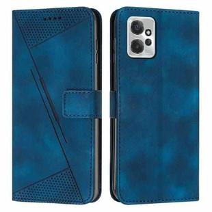 For Motorola Moto G Power 2023 Dream Triangle Leather Phone Case with Lanyard(Blue)
