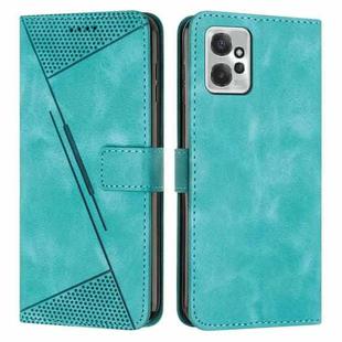 For Motorola Moto G Power 2023 Dream Triangle Leather Phone Case with Lanyard(Green)