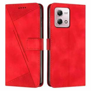 For Motorola Moto G Stylus 5G 2023 Dream Triangle Leather Phone Case with Lanyard(Red)