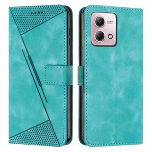 For Motorola Moto G Stylus 5G 2023 Dream Triangle Leather Phone Case with Lanyard(Green)