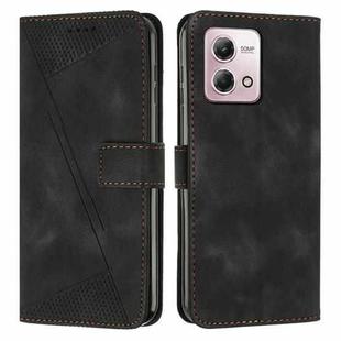 For Motorola Moto G Stylus 5G 2023 Dream Triangle Leather Phone Case with Lanyard(Black)