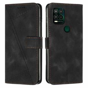 For Motorola Moto G Stylus 5G 2021 Dream Triangle Leather Phone Case with Lanyard(Black)