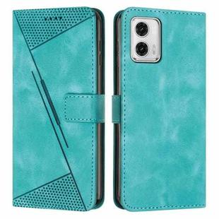 For Motorola Moto G53 / G13 Dream Triangle Leather Phone Case with Lanyard(Green)