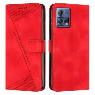 For Motorola Moto S30 Pro / Edge 30 Fusion Dream Triangle Leather Phone Case with Lanyard(Red)