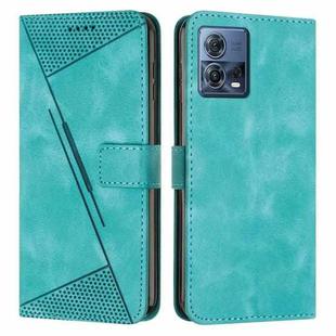 For Motorola Moto S30 Pro / Edge 30 Fusion Dream Triangle Leather Phone Case with Lanyard(Green)