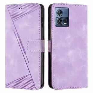 For Motorola Moto S30 Pro / Edge 30 Fusion Dream Triangle Leather Phone Case with Lanyard(Purple)