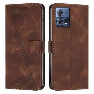 For Motorola Moto S30 Pro / Edge 30 Fusion Dream Triangle Leather Phone Case with Lanyard(Brown)