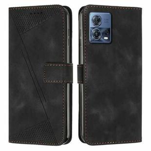 For Motorola Moto S30 Pro / Edge 30 Fusion Dream Triangle Leather Phone Case with Lanyard(Black)