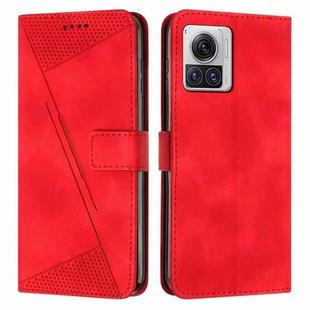 For Motorola Moto X30 Pro / Edge 30 Ultra Dream Triangle Leather Phone Case with Lanyard(Red)