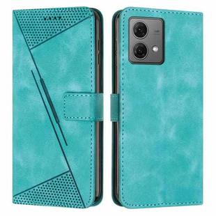 For Motorola Edge 40 Neo Dream Triangle Leather Phone Case with Lanyard(Green)