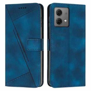 For Motorola Moto G Stylus 4G 2023 Dream Triangle Leather Phone Case with Lanyard(Blue)