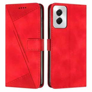 For Motorola Moto G Power 5G 2024 Dream Triangle Leather Phone Case with Lanyard(Red)