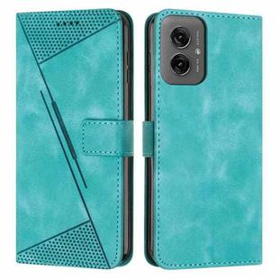 For Motorola Moto G55 Dream Triangle Leather Phone Case with Lanyard(Green)