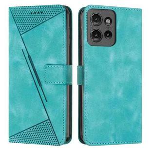 For Motorola Moto G 5G 2025 Dream Triangle Leather Phone Case with Lanyard(Green)