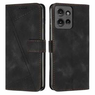 For Motorola Moto G Power / G Play 2025 Dream Triangle Leather Phone Case with Lanyard(Black)