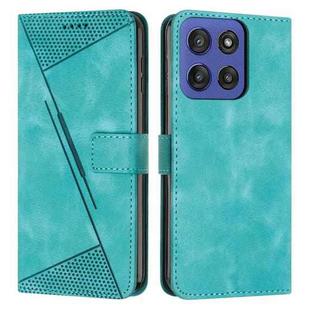 For Motorola Edge 60 Fusion Dream Triangle Leather Phone Case with Lanyard(Green)