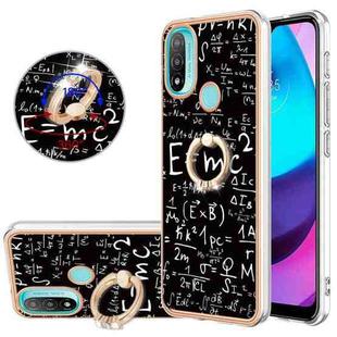 For Motorola Moto E20 / E30 / E40 Electroplating Dual-side IMD Phone Case with Ring Holder(Equation)