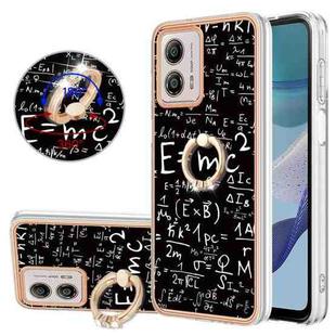 For Motorola Moto G53 / G23 / G13 Electroplating Dual-side IMD Phone Case with Ring Holder(Equation)