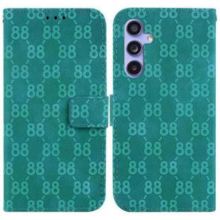 For Samsung Galaxy S23 FE 5G Double 8-shaped Embossed Leather Phone Case(Green)