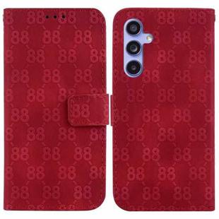 For Samsung Galaxy S23 FE 5G Double 8-shaped Embossed Leather Phone Case(Red)