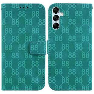 For Samsung Galaxy M14 Double 8-shaped Embossed Leather Phone Case(Green)