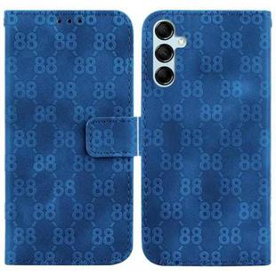 For Samsung Galaxy M14 Double 8-shaped Embossed Leather Phone Case(Blue)