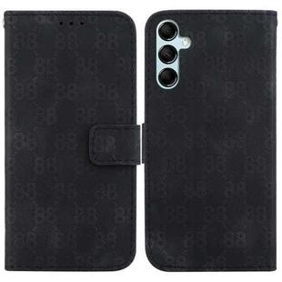 For Samsung Galaxy M14 Double 8-shaped Embossed Leather Phone Case(Black)