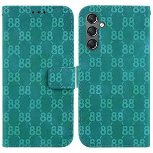 For Samsung Galaxy A24 4G Double 8-shaped Embossed Leather Phone Case(Green)