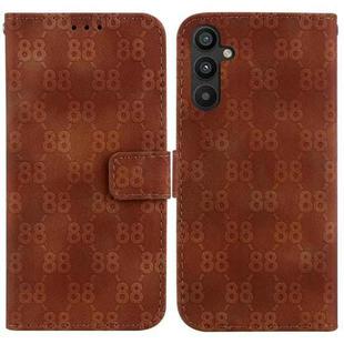 For Samsung Galaxy A54 5G Double 8-shaped Embossed Leather Phone Case(Brown)