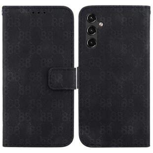 For Samsung Galaxy A14 5G Double 8-shaped Embossed Leather Phone Case(Black)