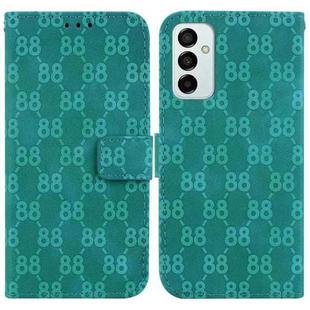 For Samsung Galaxy M23 / F23 Double 8-shaped Embossed Leather Phone Case(Green)