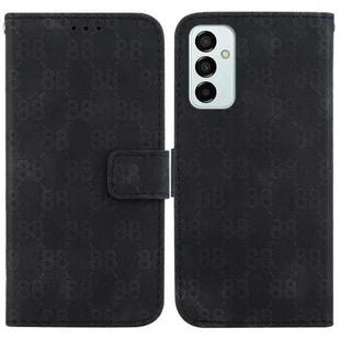 For Samsung Galaxy M23 / F23 Double 8-shaped Embossed Leather Phone Case(Black)