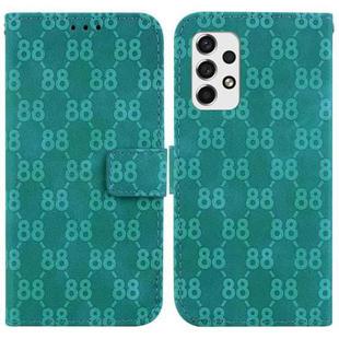 For Samsung Galaxy A53 5G Double 8-shaped Embossed Leather Phone Case(Green)