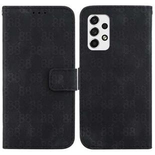 For Samsung Galaxy A33 5G Double 8-shaped Embossed Leather Phone Case(Black)