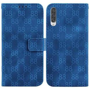 For Samsung Galaxy A50 / A30s / A50s Double 8-shaped Embossed Leather Phone Case(Blue)