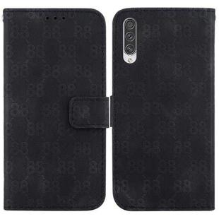For Samsung Galaxy A50 / A30s / A50s Double 8-shaped Embossed Leather Phone Case(Black)