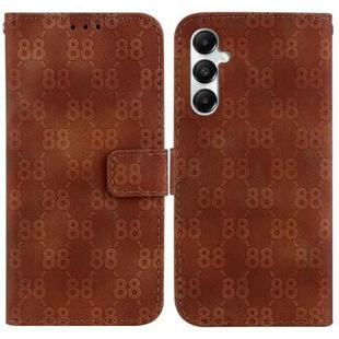 For Samsung Galaxy A05s Double 8-shaped Embossed Leather Phone Case(Brown)