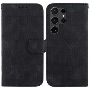 For Samsung Galaxy S24 Ultra 5G Double 8-shaped Embossed Leather Phone Case(Black)