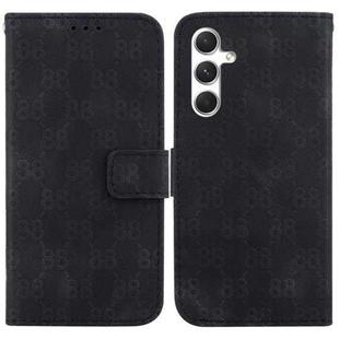 For Samsung Galaxy S24 5G Double 8-shaped Embossed Leather Phone Case(Black)