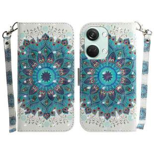 For OnePlus Nord 3 3D Colored Horizontal Flip Leather Phone Case(Peacock Wreath)