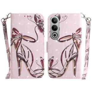 For OnePlus Nord CE4 5G 3D Colored Horizontal Flip Leather Phone Case(Butterfly High-heeled)