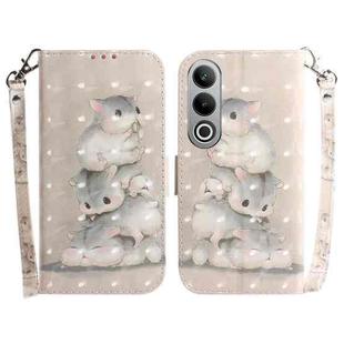 For OnePlus Nord CE4 5G 3D Colored Horizontal Flip Leather Phone Case(Squirrels)