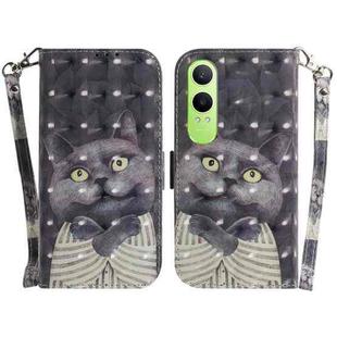 For OnePlus Nord CE4 Lite 3D Colored Horizontal Flip Leather Phone Case(Hug Cat)