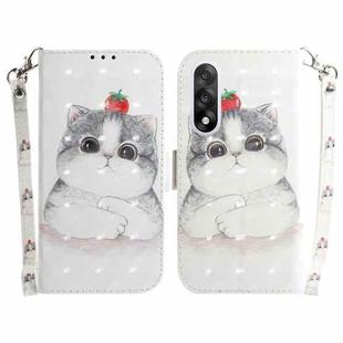 For OnePlus Ace 5 Ultra / Nord 5 5G 3D Colored Flip Leather Phone Case(Cute Cat)
